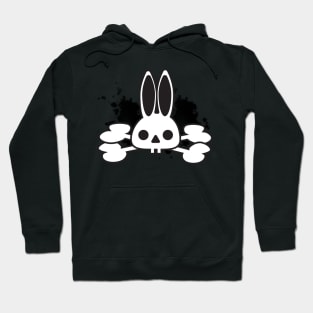 Bunny, skull, bones, horror, pirate, Halloween, rabbit, skulls Hoodie